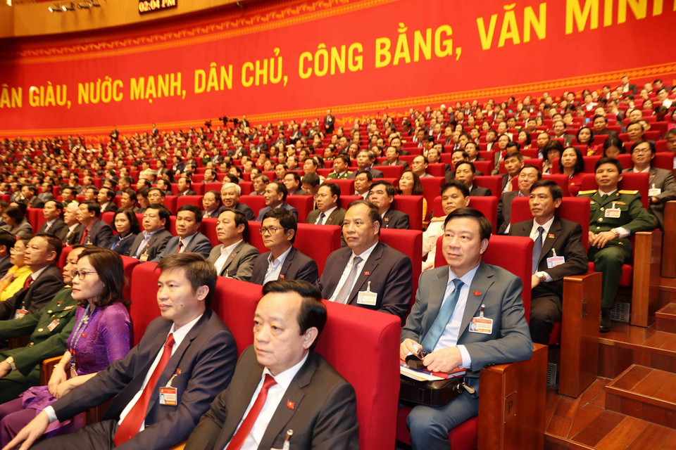 Các đại biểu dự phiên họp chiều 27/1 tại hội trường. (Ảnh: TTXVN)