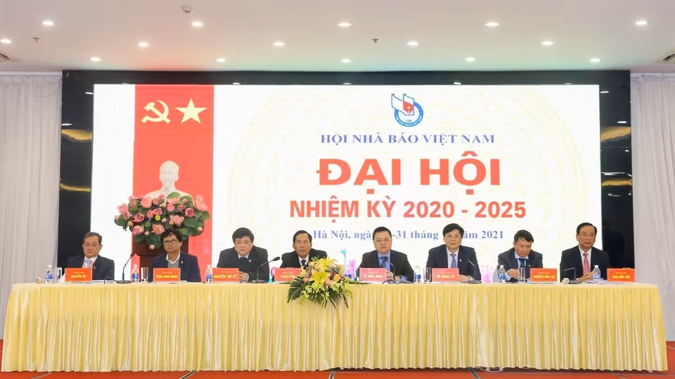 Đoàn Chủ tịch Đại hội. (Ảnh: Tuấn Đức/TTXVN)