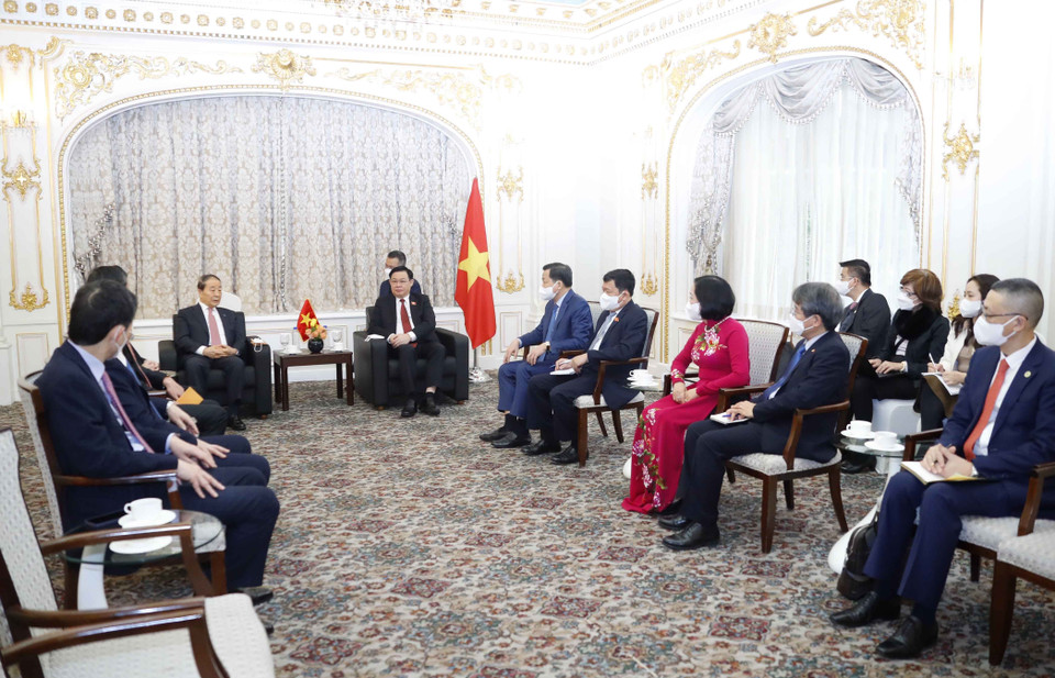 Quang cảnh buổi tiếp. (Ảnh: Doãn Tấn/TTXVN)