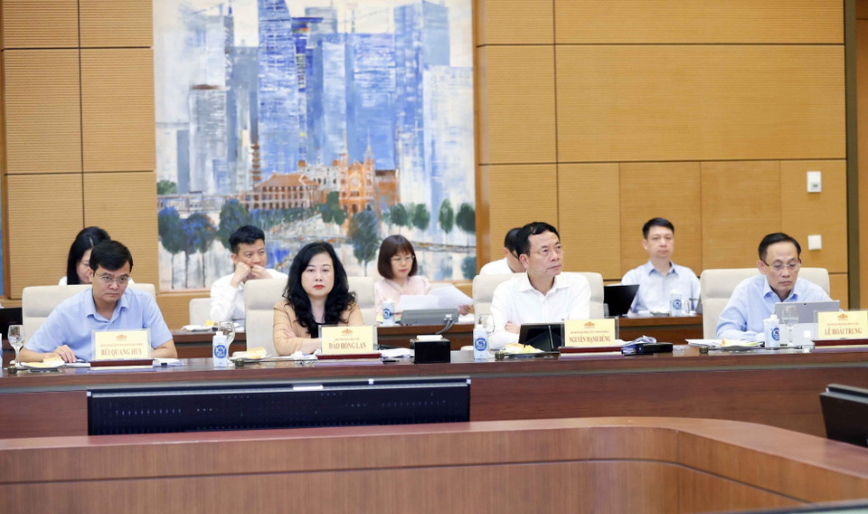 Đại biểu các Tiểu ban Tổ chức Hội nghị Nghị sỹ Trẻ Toàn cầu lần thứ 9. (Ảnh: Doãn Tấn/TTXVN)