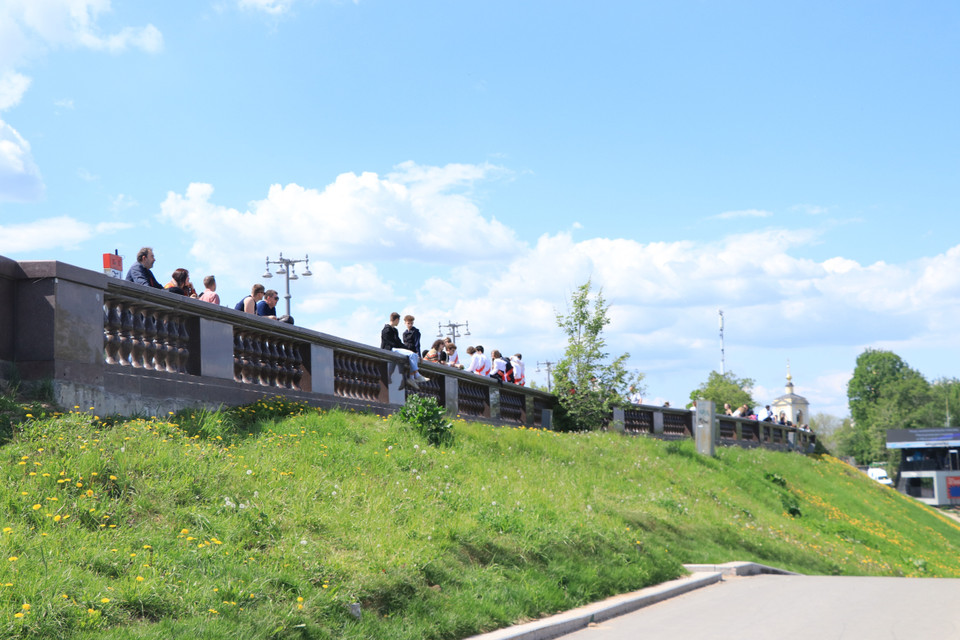 Đồi Chim sẻ không chỉ hấp dẫn những du khách đến thăm Moskva mà còn hấp dẫn cả những kiến trúc sư Nga. (Ảnh: Hùng Võ/Vietnam+)