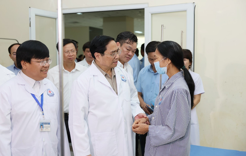 Hiện nay, Bệnh viện Đa khoa tỉnh Bắc Kạn có 34 khoa, phòng. (Ảnh: Dương Giang/TTXVN)