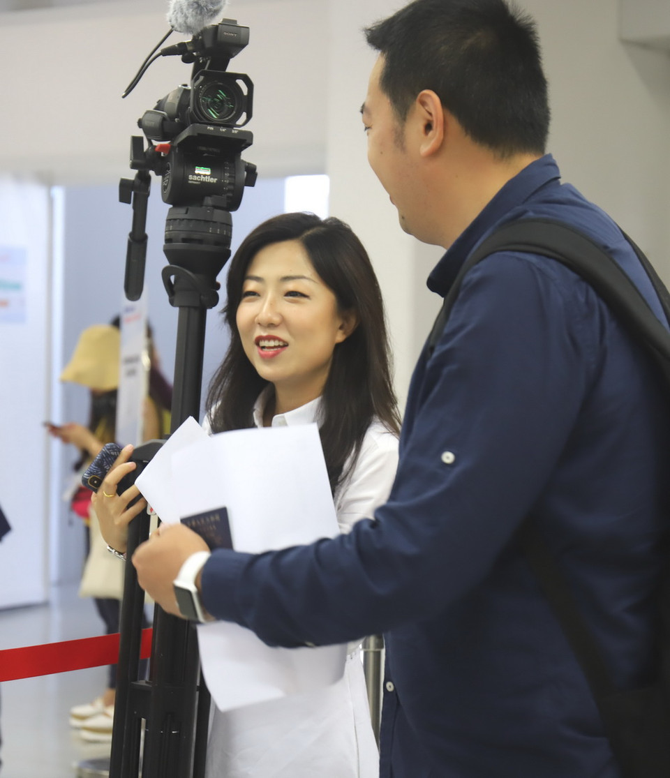 Theo thông báo, khoảng 3.000 phóng viên các nước và vùng lãnh thổ trên thế giới đã đến Singapore để tác nghiệp và đưa tin về sự kiện lịch sử này. (Ảnh: Xuân Vịnh/Vietnam+)