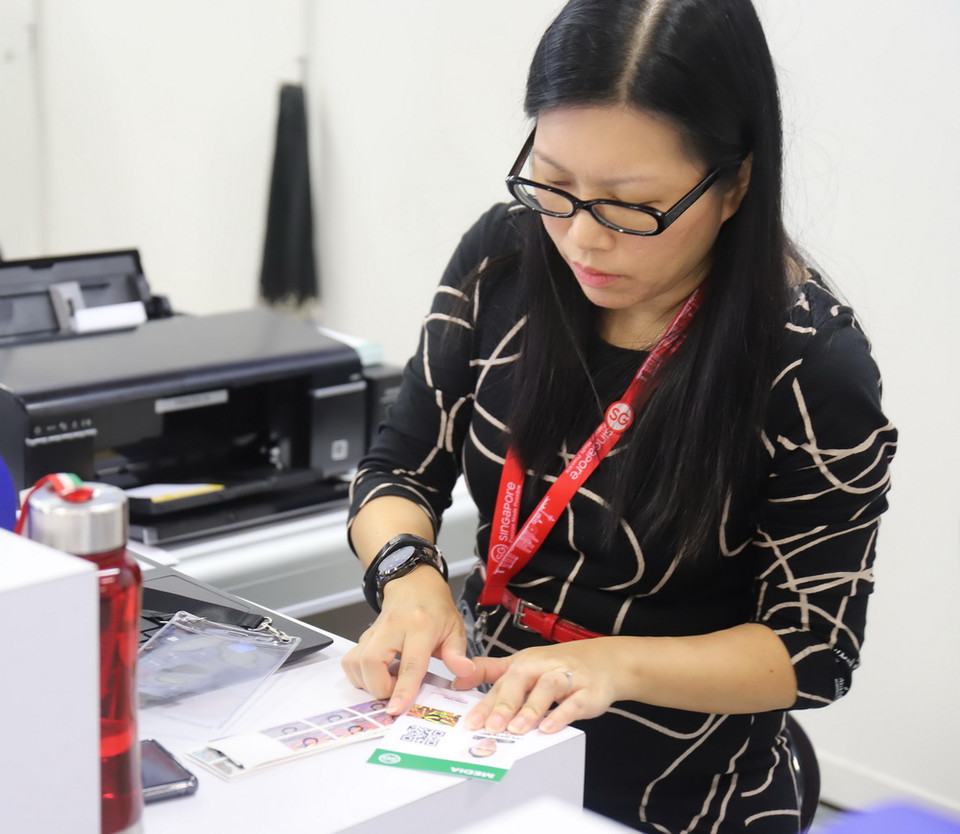 Theo thông báo, khoảng 3.000 phóng viên các nước và vùng lãnh thổ trên thế giới đã đến Singapore để tác nghiệp và đưa tin về sự kiện lịch sử này.(Ảnh: Xuân Vịnh/Vietnam+)