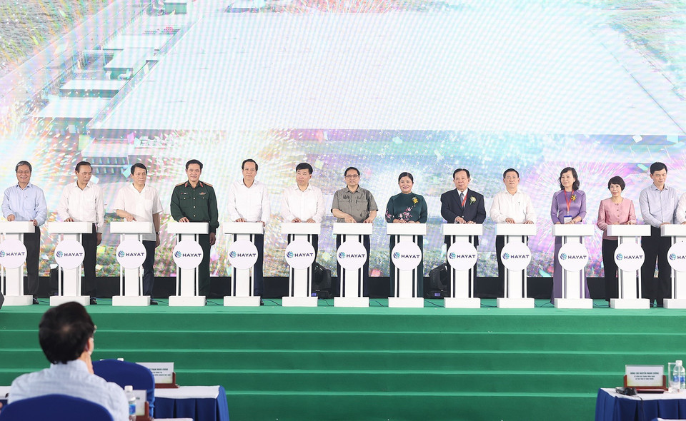 Nhà máy Hayat Kimya Bình Phước, có tổng mức đầu tư 250 triệu USD, sản xuất tã trẻ em thương hiệu Molfix (thuộc Công ty Hayat Việt Nam, Tập đoàn Hayat - nhà sản xuất tã trẻ em lớn thứ 5 thế giới của Thổ Nhĩ Kỳ). (Ảnh: Dương Giang/TTXVN)