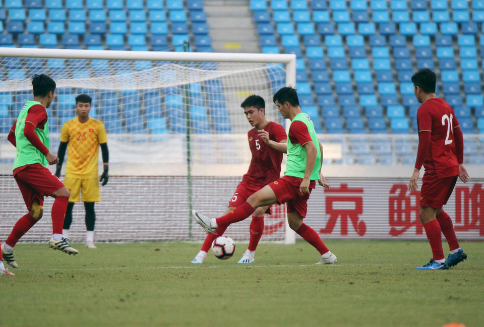 ...chắc chắn ai cũng đang rất nỗ lực để giành một vị trí chính thức trong đội hình U22 Việt Nam. (Nguồn: VFF)