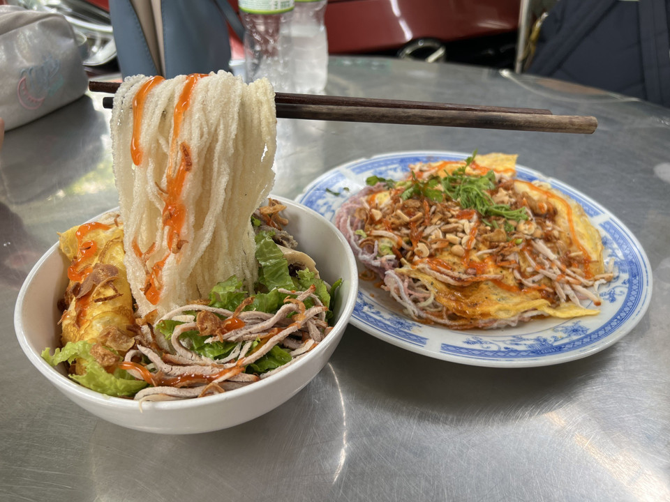 Một món mới được sáng tạo từ hủ tiếu sẽ được cho ra mắt trong thời gian tới. (Ảnh: TTXVN phát)