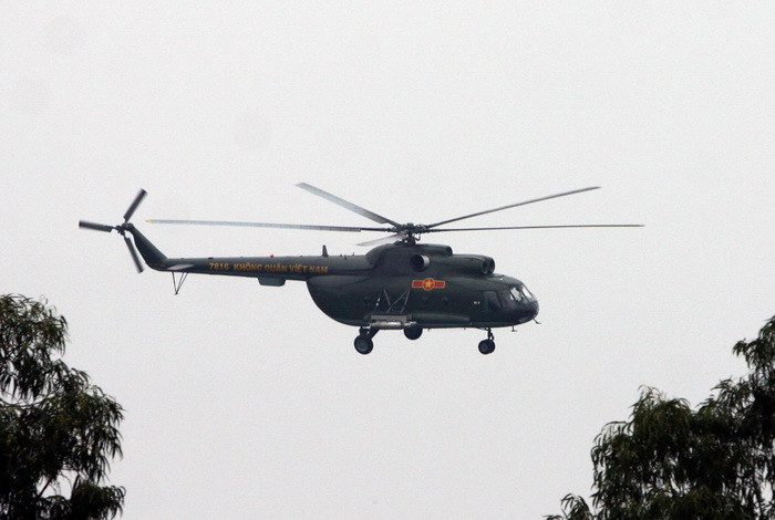 Lực lượng không quân của Trung đoàn không quân 916 tham gia diễn tập. (Ảnh: Trọng Đức/TTXVN)