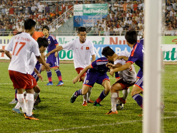 Cơ hội hiếm hoi của U19 Việt Nam. (Ảnh: Minh Chiến/Vietnam+)