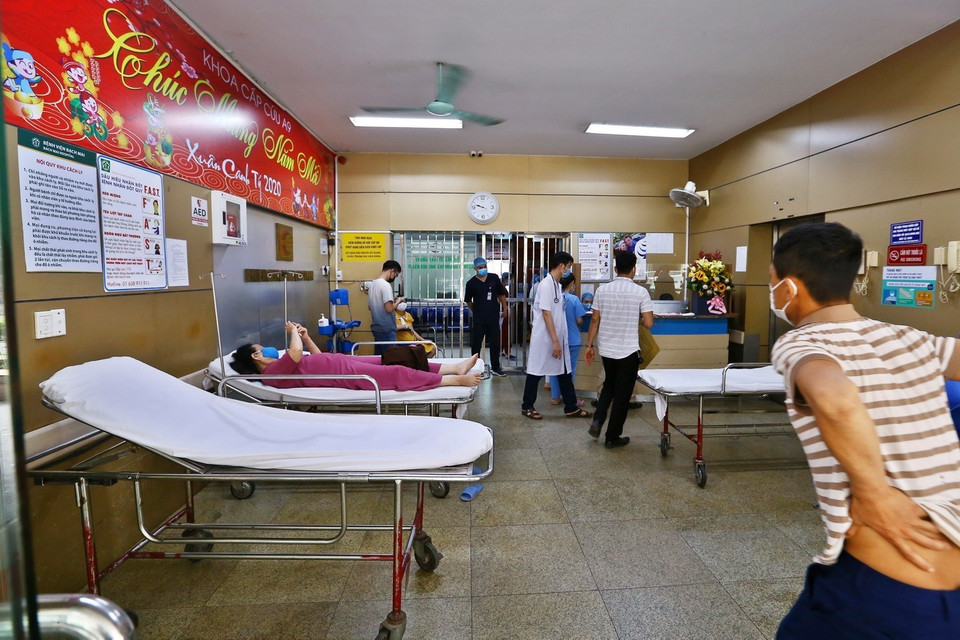  Khoa Cấp cứu Bệnh viện Bạch Mai đã hoạt động bình thường (ảnh chụp sáng 11/5/2020). (Ảnh: Minh Quyết/TTXVN)