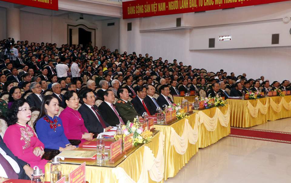  Đại biểu tham dự Đại hội đại biểu Đảng bộ tỉnh Nam Định lần thứ XX, nhiệm kỳ 2020 - 2025. (Ảnh: Văn Đạt/TTXVN)