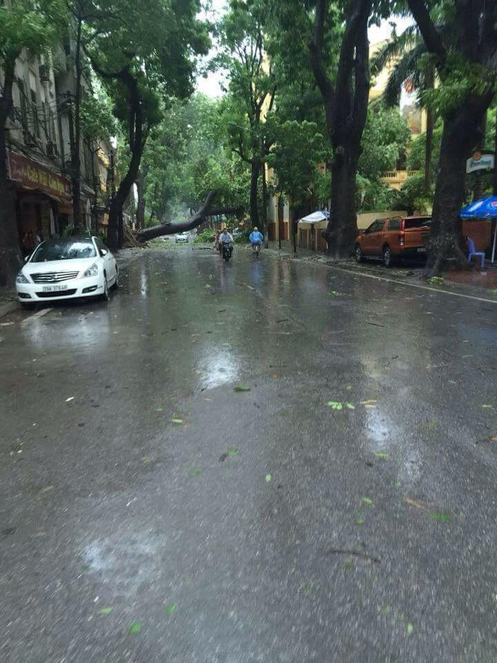 Đợt mưa này có khả năng gây ngập úng cho các tuyến phố nội thành Hà Nội từ 0,2 m đến 0,4 m. (Nguồn: Vietnam+)