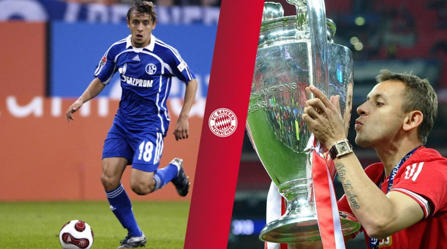Rafinha: Thi đấu cho Schalke từ 2005-2010, ra sân 153 trận tại Bundesliga (7 bàn thắng). Thi đấu cho Bayern từ 2011-2019, ra sân 179 trận tại Bundesliga (5 bàn thắng).