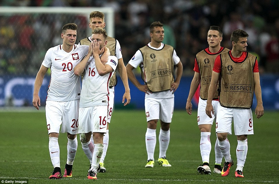 Ba Lan buồn bã rời EURO 2016​.