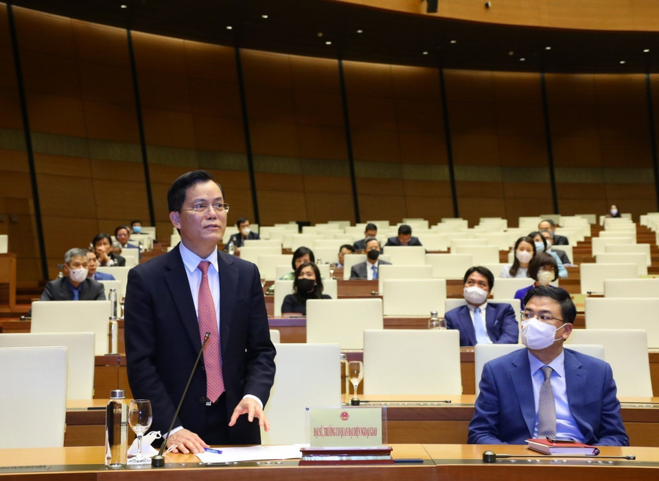 Đại sứ Việt Nam tại Hoa Kỳ Hà Kim Ngọc phát biểu. (Ảnh: Văn Điệp/TTXVN)