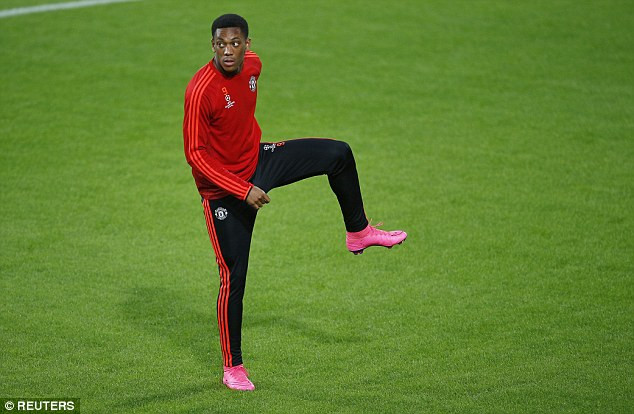 Martial đã có màn ra mắt ấn tượng ở trận gặp Liverpool nhưng không chắc có xuất đá chính. (Nguồn: Reuters)