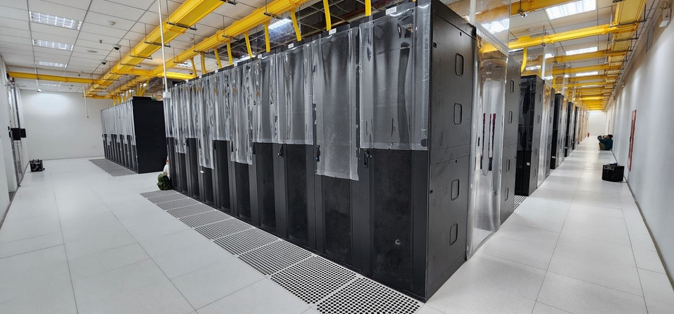 Với việc IDC Hòa Lạc chính thức đi vào hoạt động, hiện VNPT đang sở hữu hệ thống 8 Trung tâm Dữ liệu lớn và hiện đại bậc nhất Việt Nam. (Ảnh: PV/Vietnam+)
