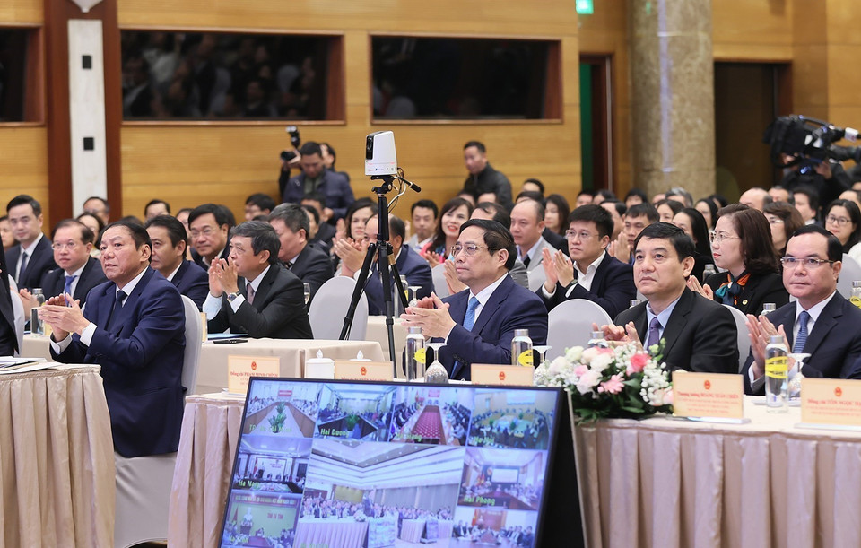 Thủ tướng Phạm Minh Chính dự hội nghị. (Ảnh: Dương Giang/TTXVN)