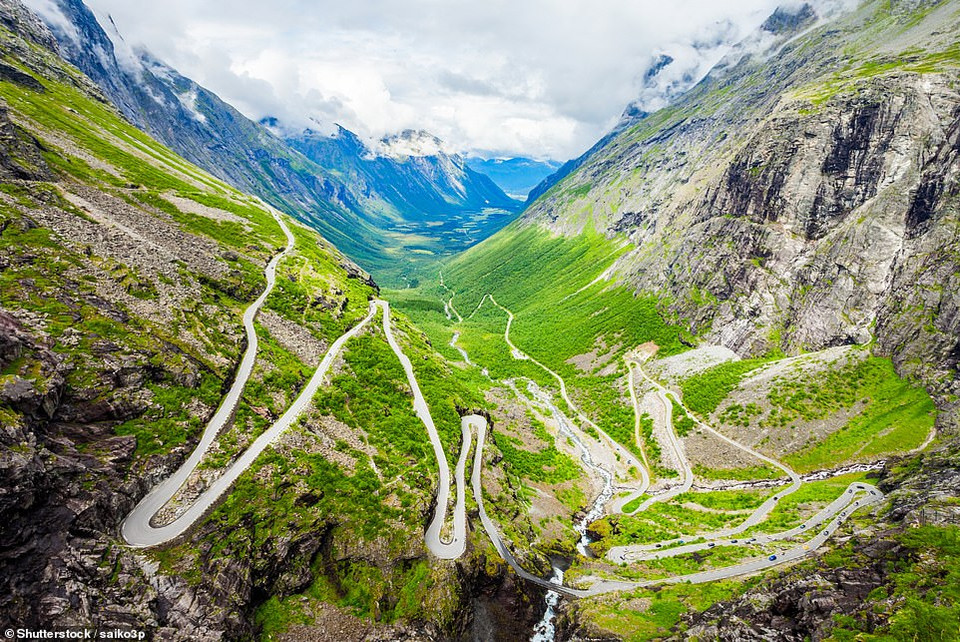 Cung đường Trollstigen hùng vĩ ở Na Uy. (Nguồn: Shutterstock)