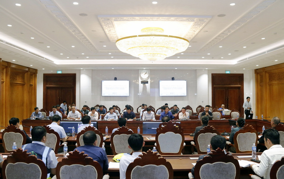 Quang cảnh cuộc họp nghiệm thu. (Ảnh: Phạm Kiên/Vietnam+)