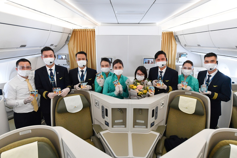 Sự kiện là hoạt động thường niên nằm trong chiến dịch Hành trình Yêu thương (Flights of Love) của Vietnam Airlines. (Ảnh: CTV/Vietnam+)