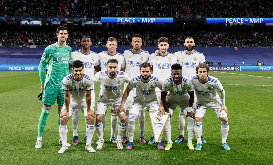 Đội hình ra sân của Real Madrid. (Nguồn: realmadrid)