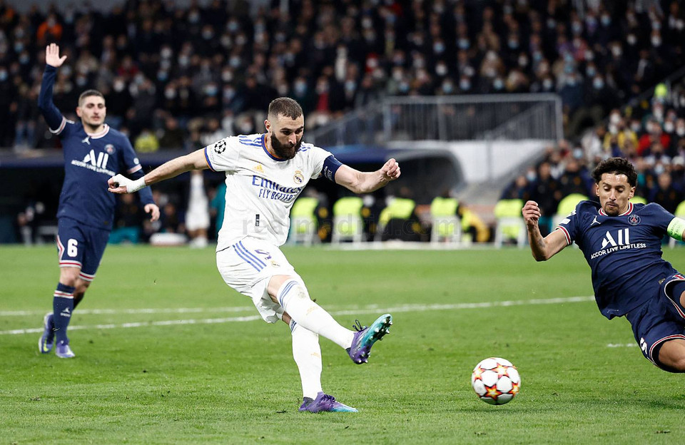 Đến phút 76, Benzema tiếp tục 'nổ súng.' (Nguồn: realmadrid)