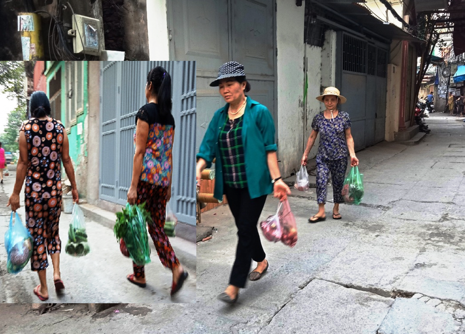 Sau mỗi đợt phát động nói không với túi nilon, người tiêu dùng lại 'ngựa quen đường cũ' với túi nilon thông thường. (Ảnh: Hùng Võ/Vietnam+)