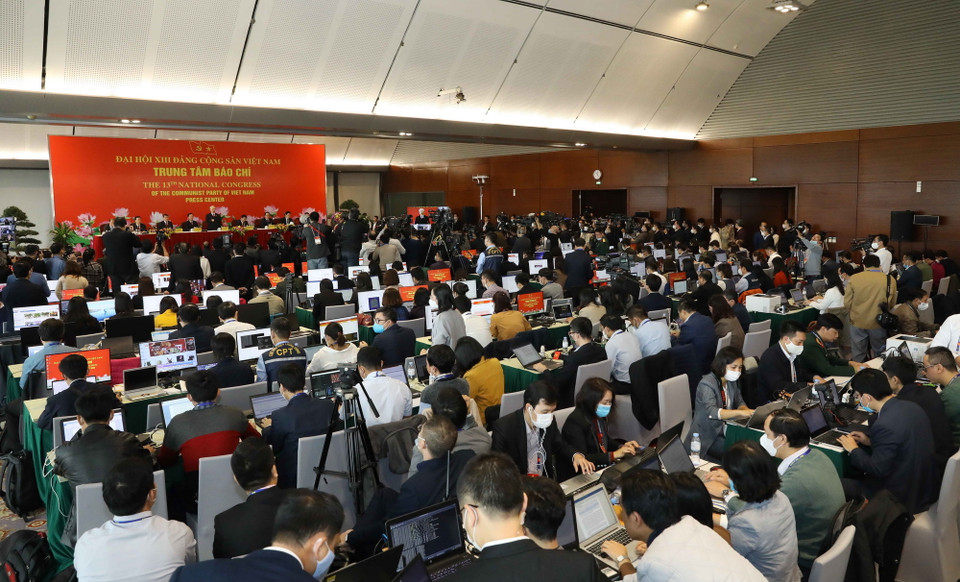 Quang cảnh buổi họp báo. (Ảnh: TTXVN)