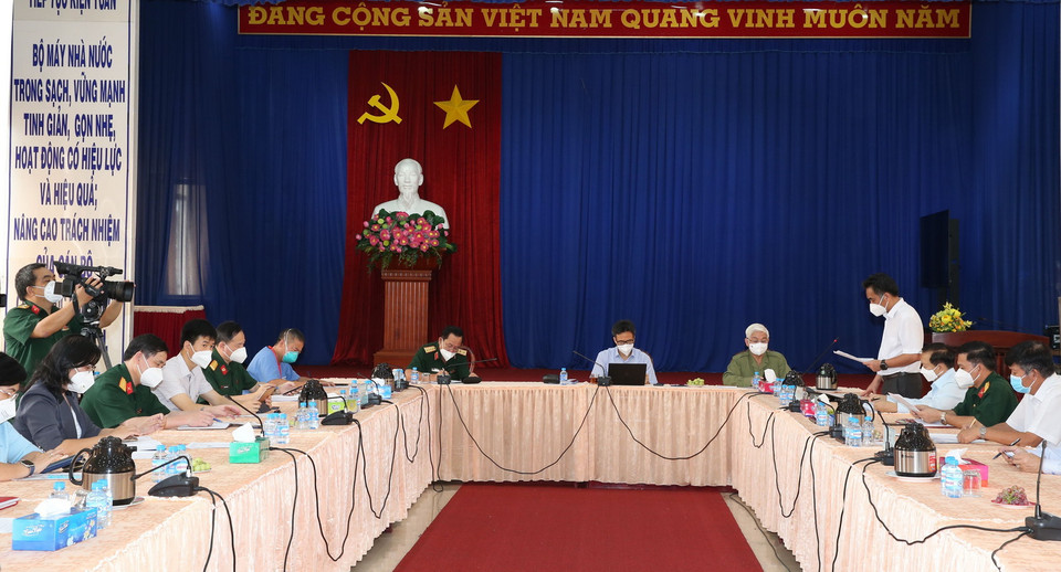 Quang cảnh buổi làm việc. (Ảnh: Hồng Pha/TTXVN phát)