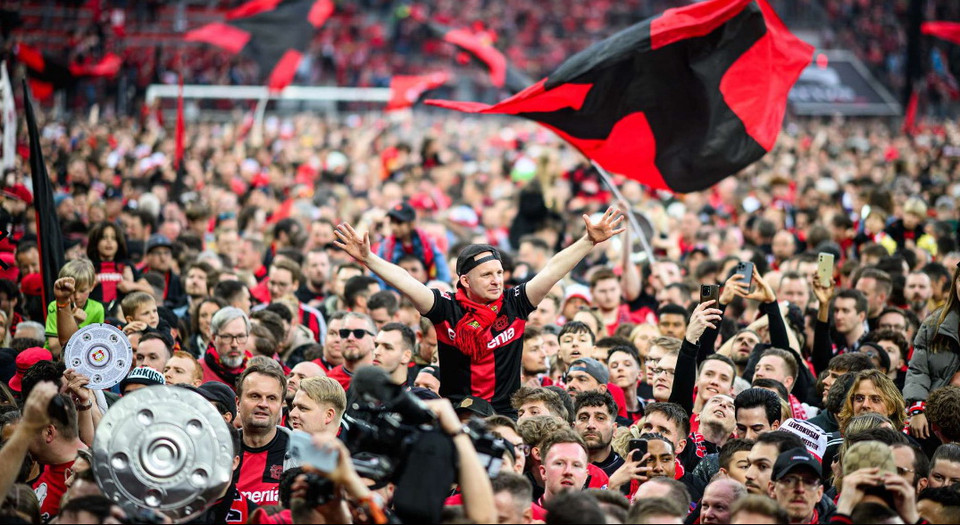 Chức vô địch Bundesliga cũng giúp Bayer chấm dứt 31 năm dài chờ đợi để có được danh hiệu. (Nguồn: bayer04)