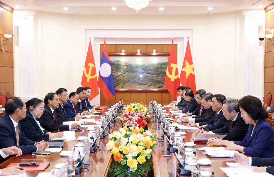 Quang cảnh hội đàm. (Ảnh: Phương Hoa/TTXVN)