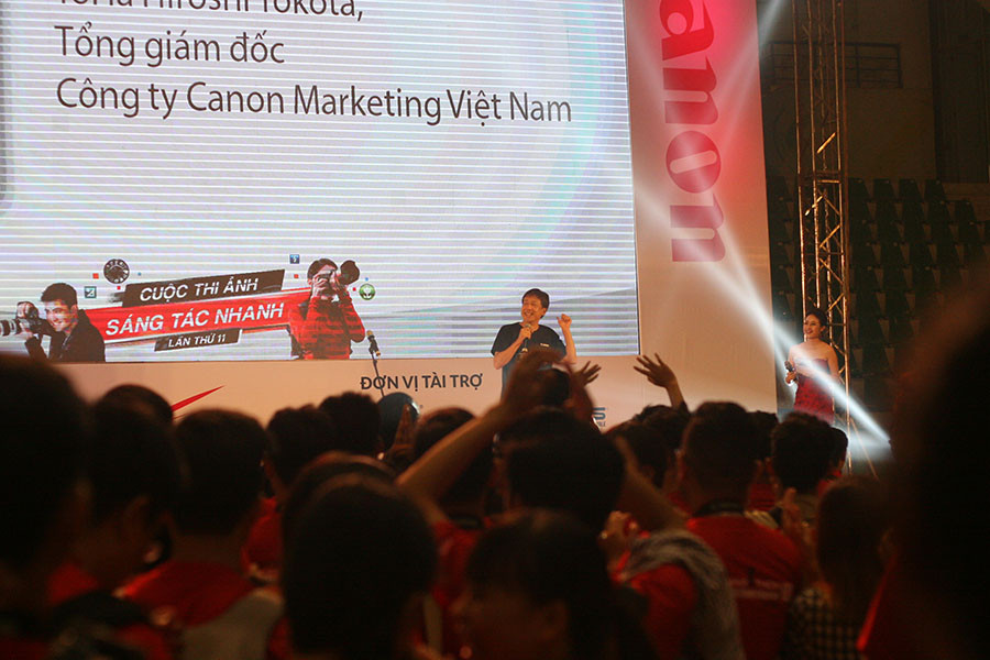 Ông Hiroshi Yokota, CEO của Canon Marketing Việt Nam cho biết, Canon PhotoMarathon không đơn thuần là cuộc thi, mà còn là sân chơi cho cộng đồng. (Ảnh: T.H/Vietnam+)