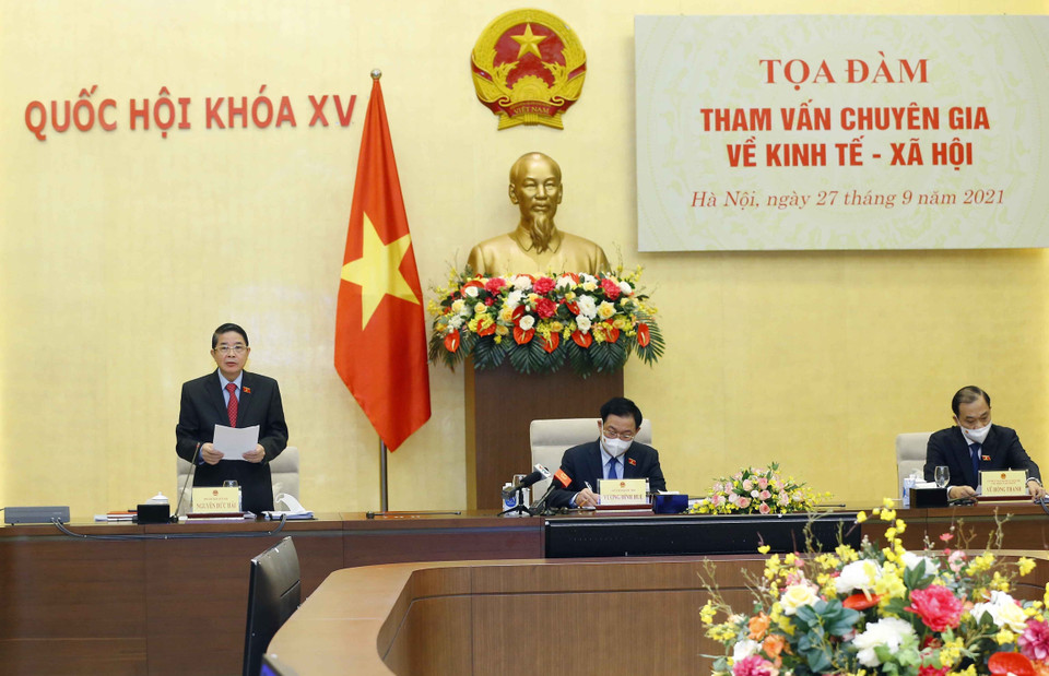 Phó Chủ tịch Quốc hội Nguyễn Đức Hải phát biểu. (Ảnh: Doãn Tấn/TTXVN)