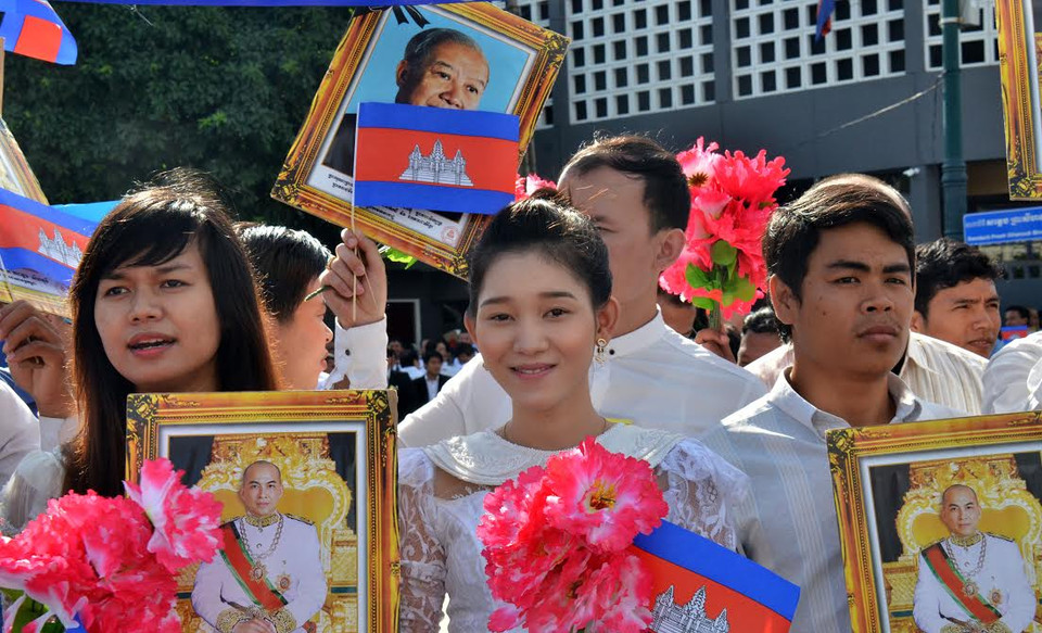 Hoạt động kỷ niệm trọng thể 62 năm ngày Campuchia giành độc lập. (Ảnh: Xuân Khu/Vietnam+)