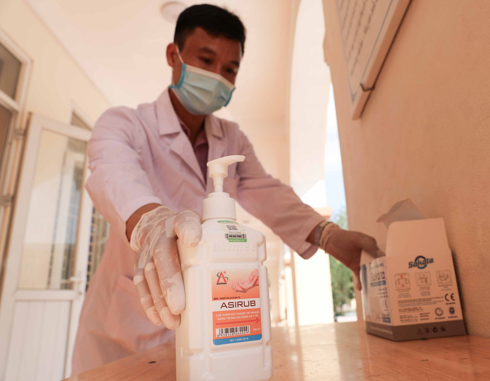 Công tác y tế được các trường đặc biệt chú trọng và chuẩn bị kỹ lưỡng. (Ảnh: Thanh Tùng/TTXVN)