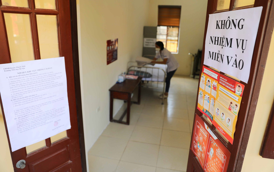 Các trường đều đã bố trí phòng cách ly. (Ảnh: Thanh Tùng/TTXVN)