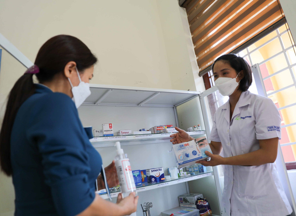 Công tác y tế được các trường đặc biệt chú trọng và chuẩn bị kỹ lưỡng. (Ảnh: Thanh Tùng/TTXVN)