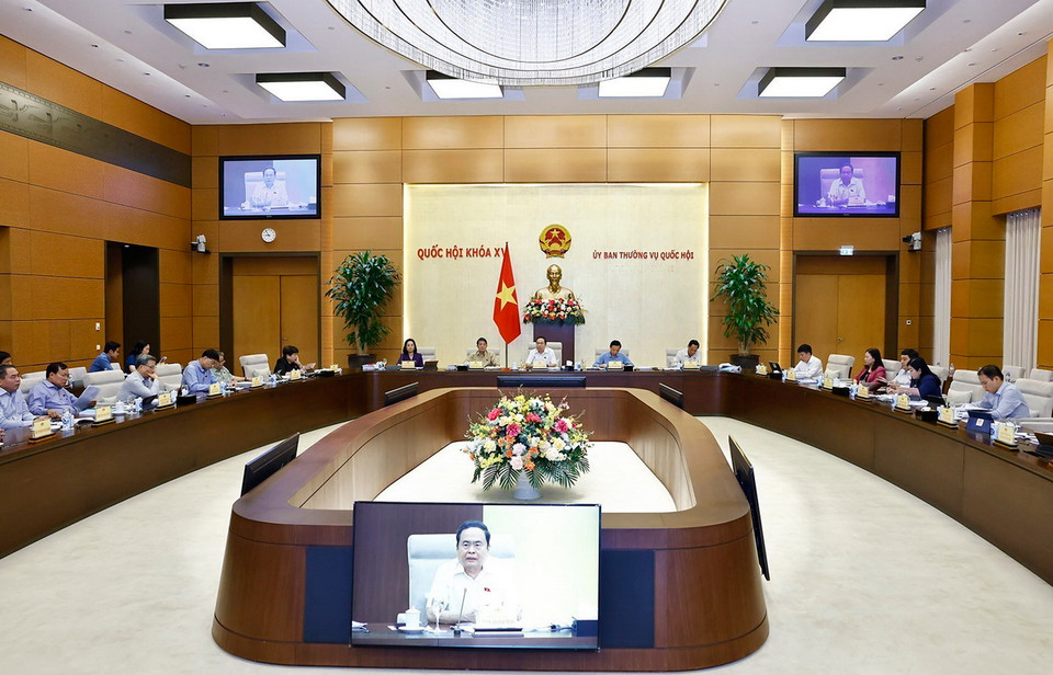 Chủ tịch Quốc hội Trần Thanh Mẫn phát biểu. (Ảnh: Doãn Tấn/TTXVN)