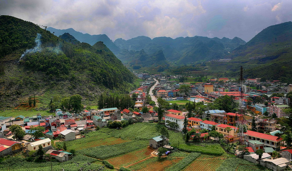 Thị trấn Đồng Văn, huyện Mèo Vạc, Hà Giang. (Ảnh: Thành Đạt/TTXVN)