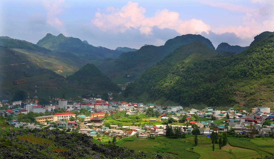 Thị trấn Đồng Văn, huyện Mèo Vạc, Hà Giang. (Ảnh: Thành Đạt/TTXVN)