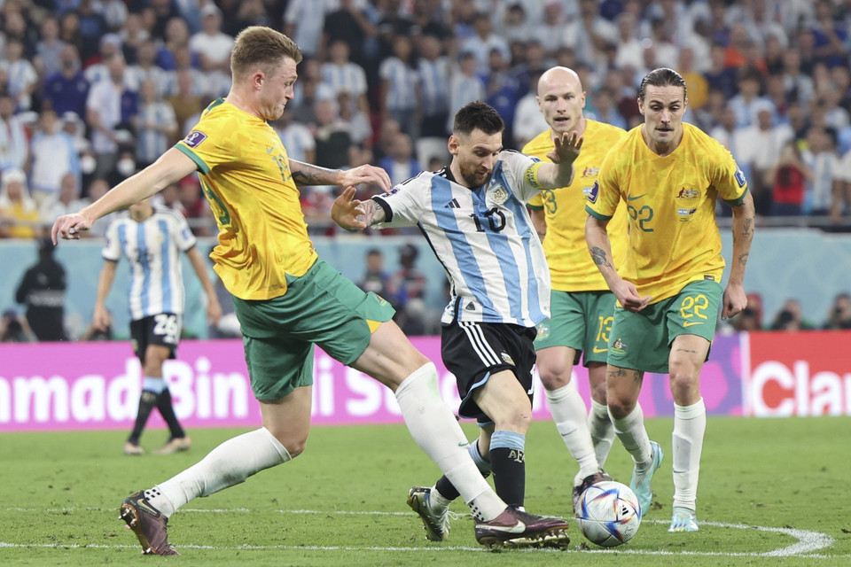 Trận đấu giữa Argentina và Australia diễn ra hấp dẫn ngay từ đầu. (Nguồn: Getty Images)