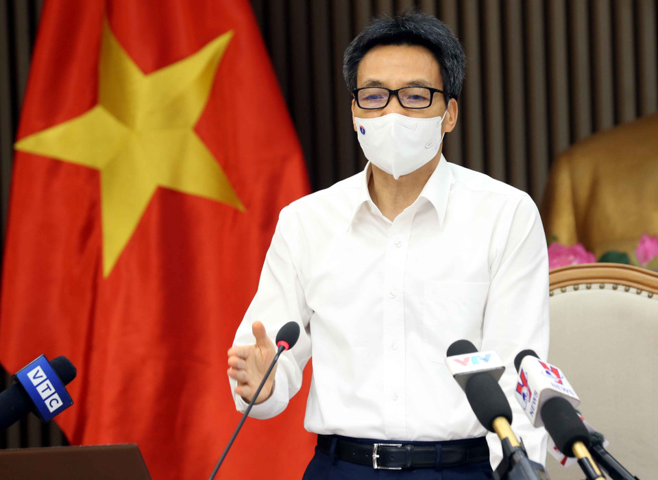 Chủ trương của Chính phủ là thực hiện mục tiêu kép, không làm đứt gãy chuỗi sản xuất, chuỗi cung ứng sản phẩm. (Ảnh: Phạm Kiên/TTXVN)