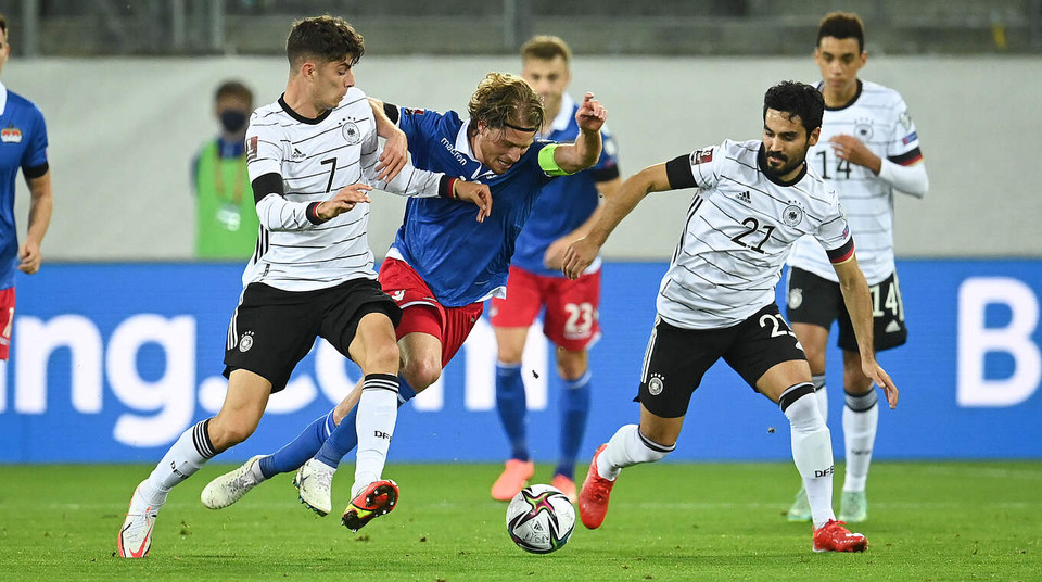Tuy nhiên, Liechtenstein đã thi đấu kiên cường và chỉ... (Nguồn: DFB)