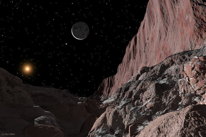 Sao Diêm Vương có quỹ đạo hình elip, nằm cách Mặt Trời khoảng ​5,91 tỷ km. (Nguồn: Sputnik)