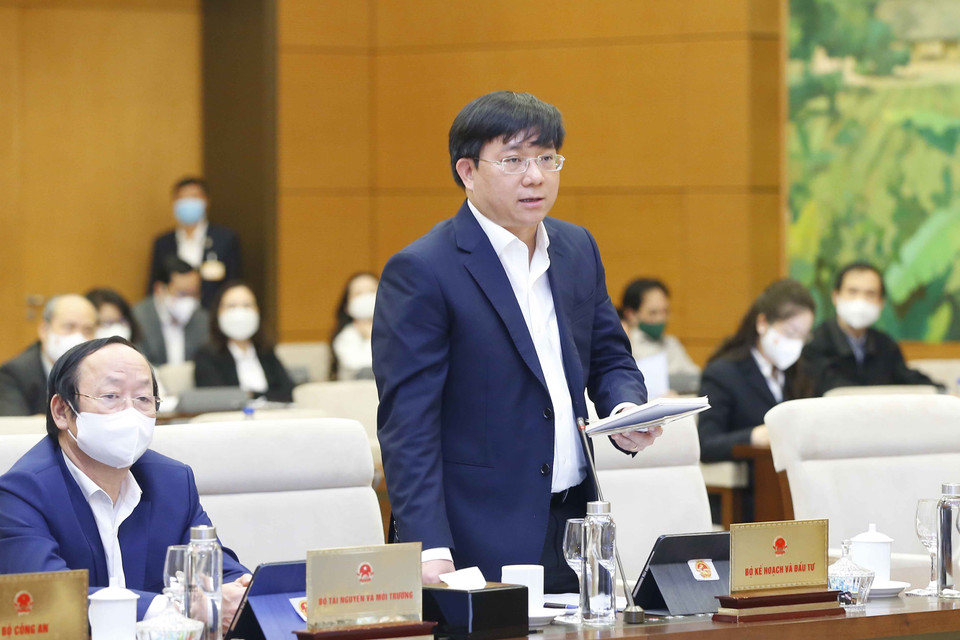 Thứ trưởng Bộ Kế hoạch và Đầu tư Trần Duy Đông phát biểu. (Ảnh: Doãn Tấn/TTXVN)
