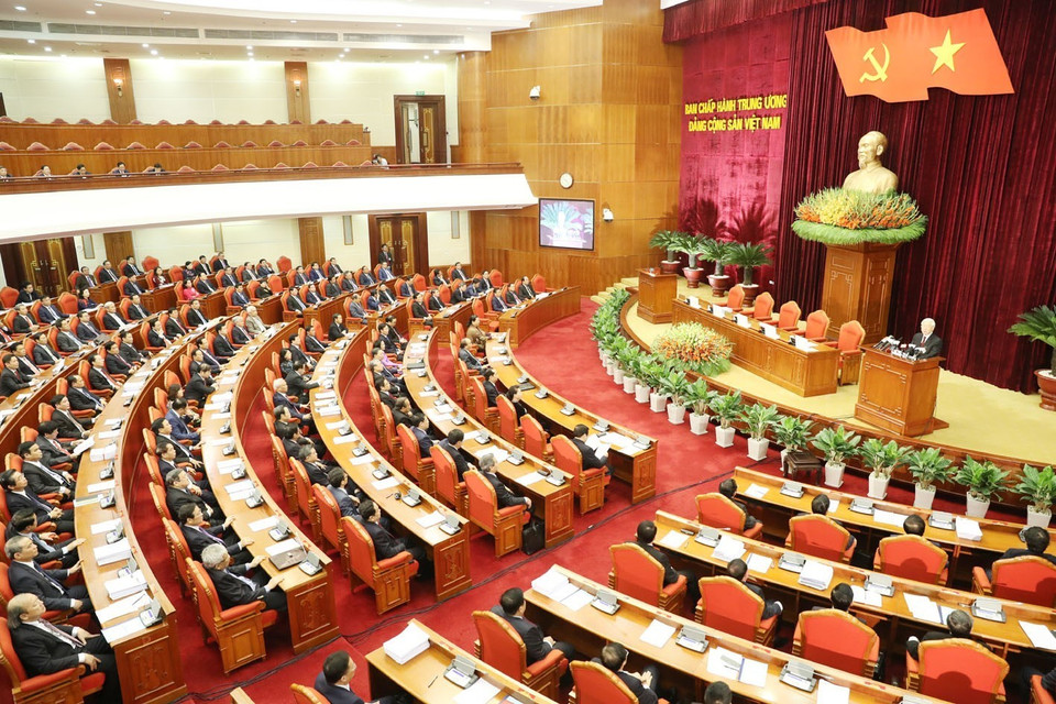 Toàn cảnh bế mạc Hội nghị. (Ảnh: Trí Dũng/TTXVN)