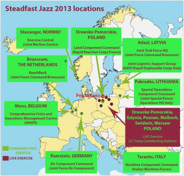 Cuộc tập trận chiến lược NATO Steadfast Jazz 2013 diễn ra từ ngày 2-9/11 tại khu vực Đông Âu với quy mô lớn nhất trong hơn một thập niên gần đây. (Nguồn: nato.int)