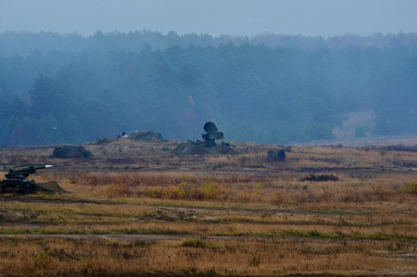 Trận địa tên lửa phòng không bảo vệ Sở chỉ huy trung tâm của cuộc tập trận Steadfast Jazz 2013