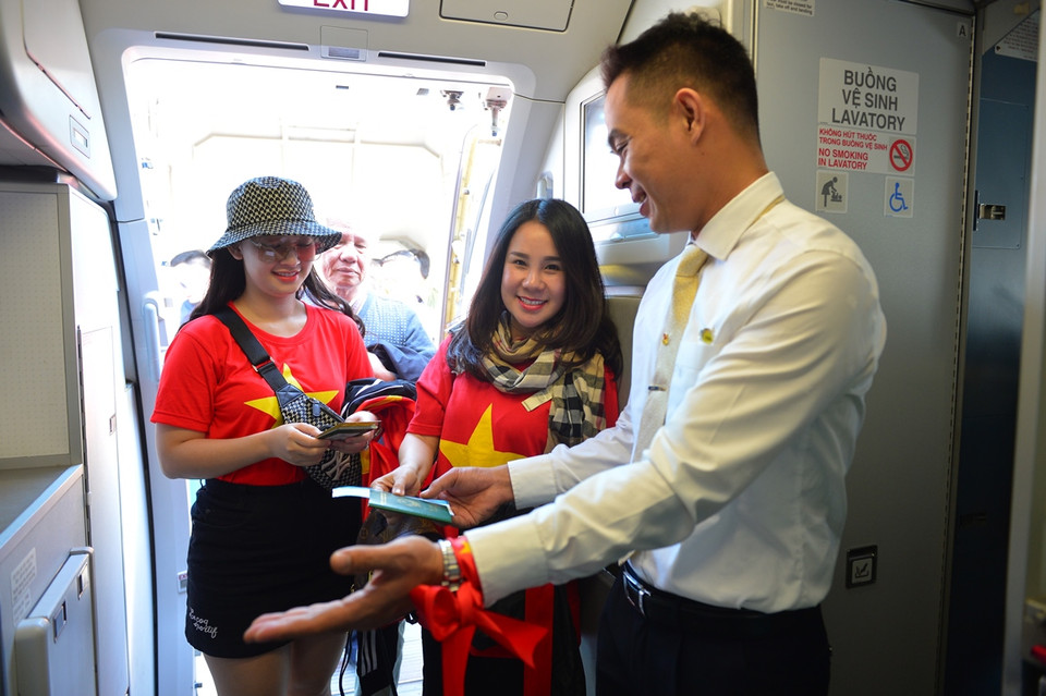 Những nụ cười rạng rỡ luôn thường trực trên môi. (Ảnh: CTV/Vietnam+)